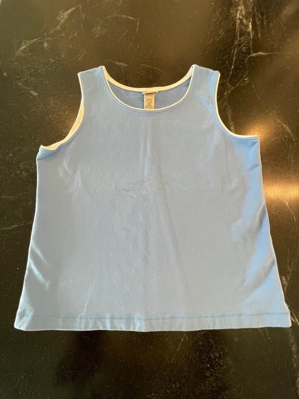 L.L. Bean Sky blue tank top PL Petite Large